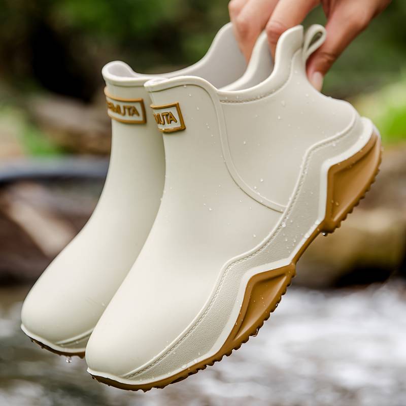 Zarvelle | Femme Bottines de Pluie Imperméables - Cream - Image 6