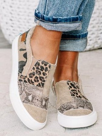 Zelda | Women's Leopard Print Slip-On Sneakers - Image 2