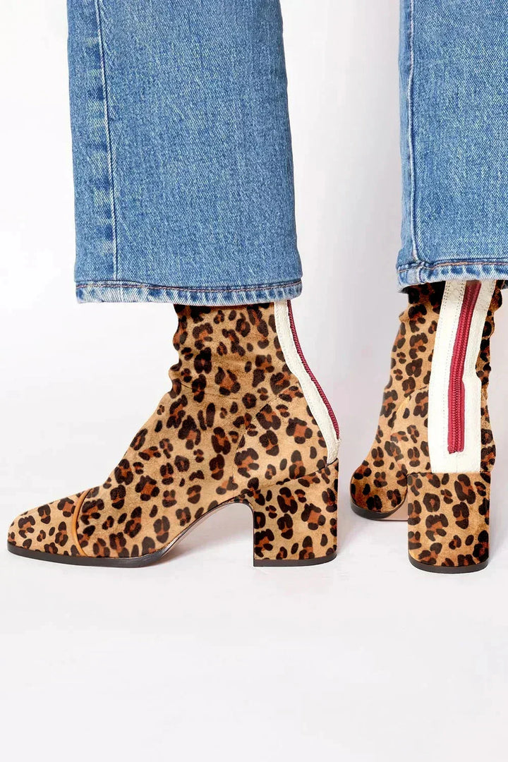 Zilvaine | Femme Bottines Daim Talon Bloc - Image 4