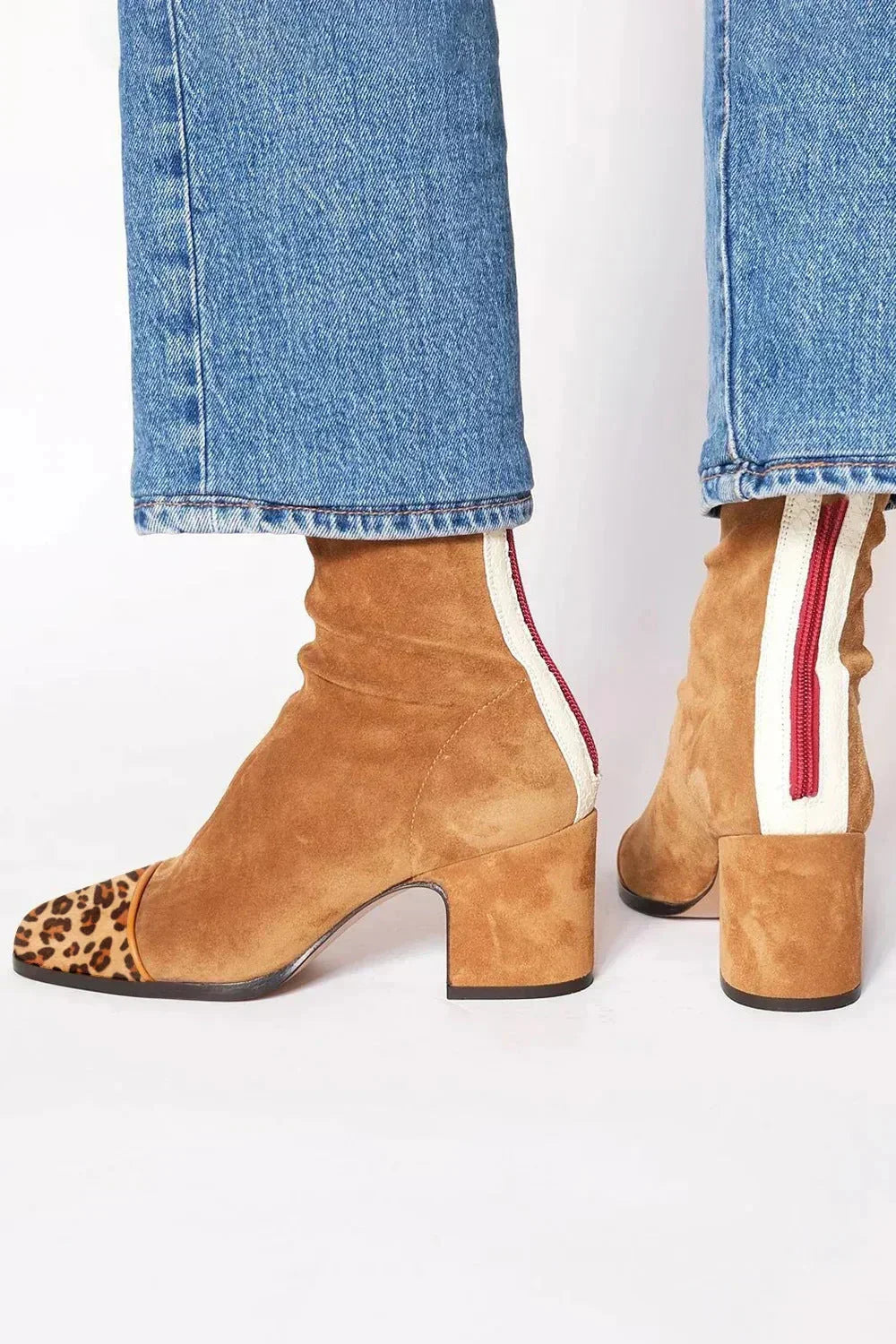 Zilvaine | Femme Bottines Daim Talon Bloc - Image 6