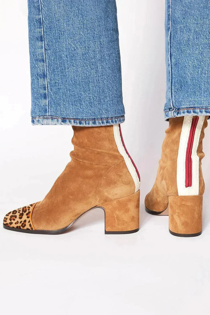 Zilvaine | Femme Bottines Daim Talon Bloc - Image 6