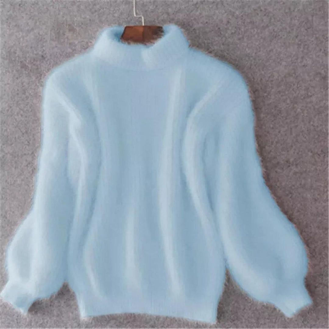 Zilvane | Pull Femme Col Roulé Moelleux - Baby Blue - Image 1