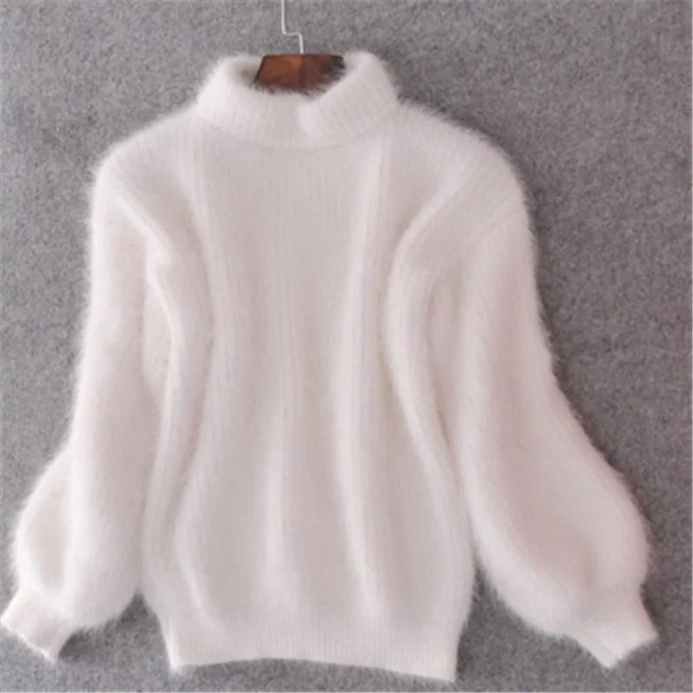 Zilvane | Pull Femme Col Roulé Moelleux - Baby Blue - Image 2