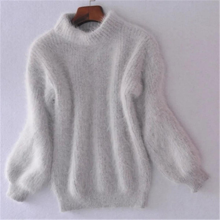 Zilvane | Pull Femme Col Roulé Moelleux - Baby Blue - Image 3