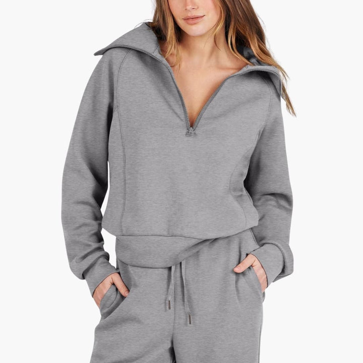 Zélavande | Ensemble Loungewear Femme Pantalon Large - Navy - Image 19