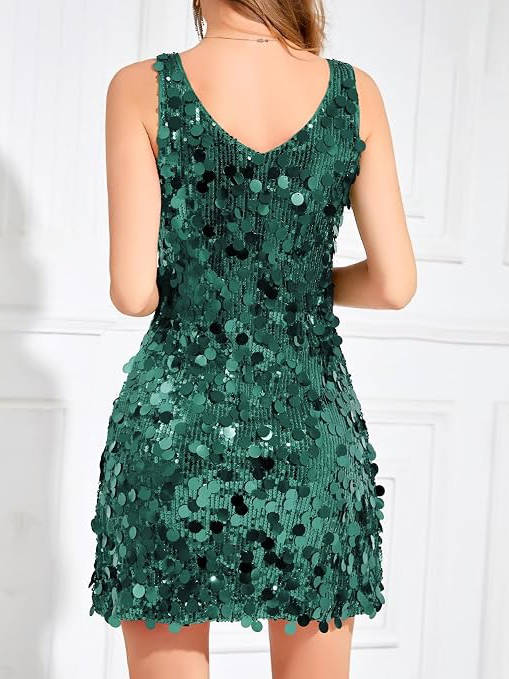 Zélivane | Femme Robe de Soirée Paillettes Mini - Red - Image 10