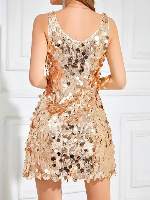 Zélivane | Femme Robe de Soirée Paillettes Mini - Red - Image 6