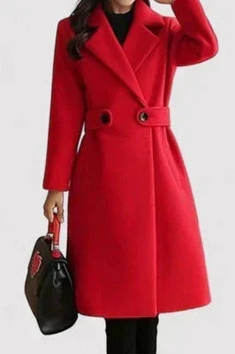 Zélivane | Manteau Long Femme Ceinturé Hiver - Camel - Image 7