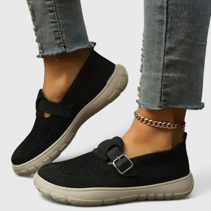 Zolvhène | Basket slip-on femme grille aérée boucle - Image 3