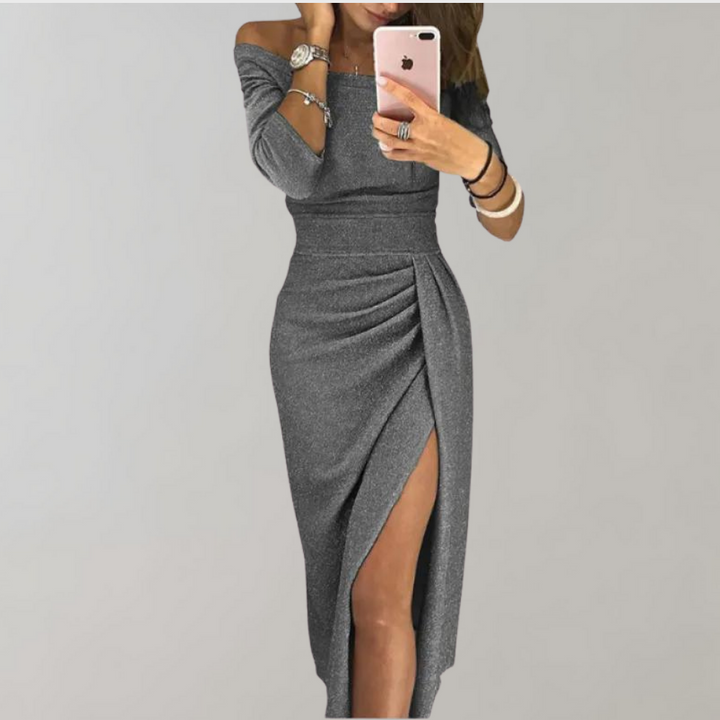 Zolvire | Femme Robe de Soirée Épaules Dénudées - Image 5